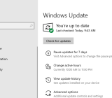 Configure el programa de actualización de Windows 10 y el reinicio de la PC