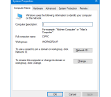 Grupo de trabajo de Windows 10 y cómo cambiarlo